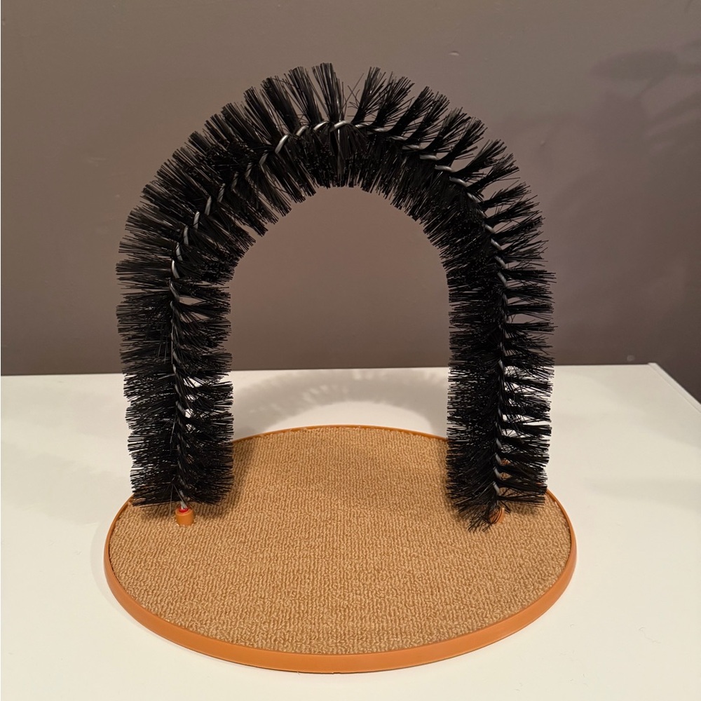 Black Cat Arch Groomer Scratcher